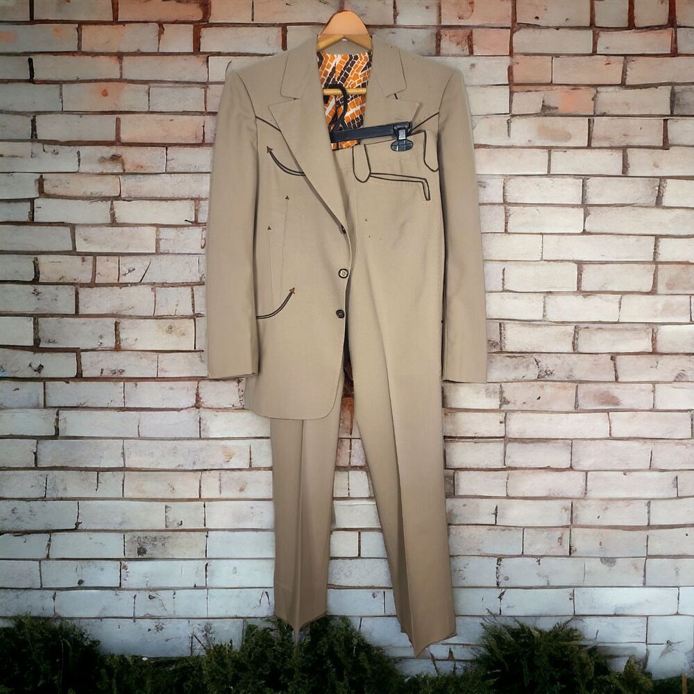 70s Rare Vintage Nathan Turk Custom Suit made for Kenny Odell